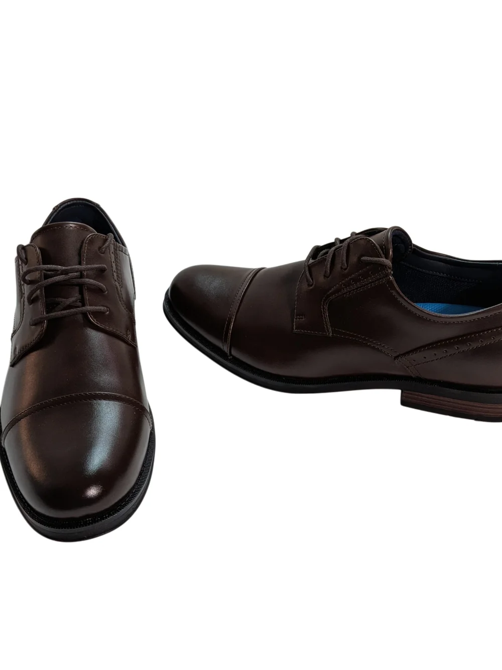 Dockers Echo Cap Toe Oxford Dress Shoes Chestnut Mens 9.5 M
